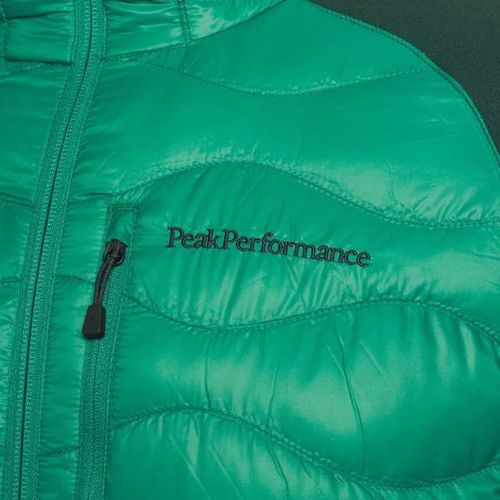 Pánska bunda Peak Performance Helium Down Hybrid Hood Green G77855130