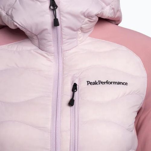 Dámska bunda Peak Performance Helium Down Hybrid Hood Jacket Pink G77848130