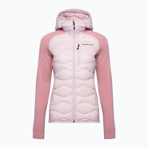 Dámska bunda Peak Performance Helium Down Hybrid Hood Jacket Pink G77848130