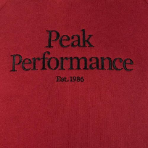 Pánska trekingová mikina Peak Performance Original Hood červená G77756330