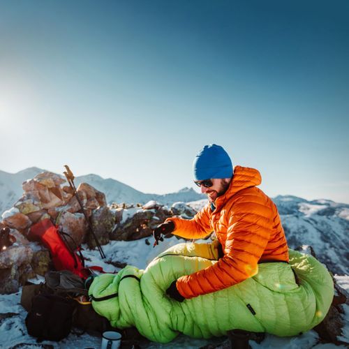 Spací vak AURA AR 600 zelený AU07788