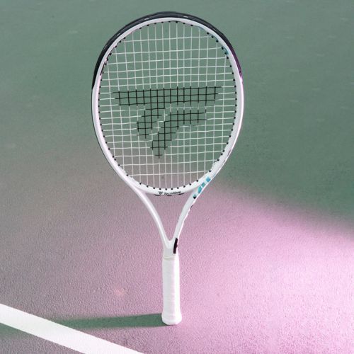 Detská tenisová raketa Tecnifibre Tempo 19 biela 14TEMP192E