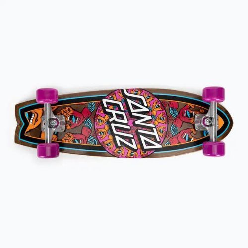 Skateboard cruiser Santa Cruz Cruzer Mandala Hand Shark 8.8 brown 124573