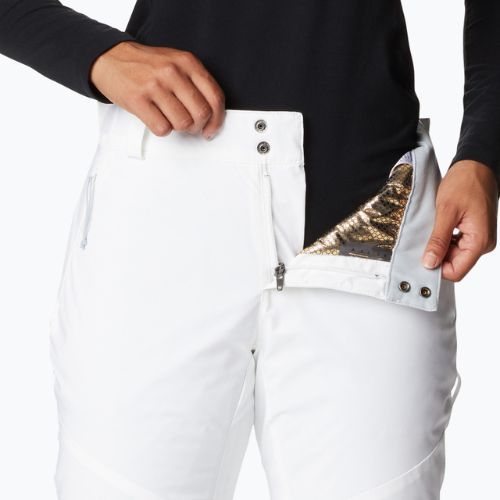 Dámske lyžiarske nohavice Columbia Backslope II Insulated white 1985371