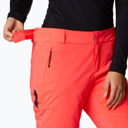 Dámske lyžiarske nohavice Columbia Backslope II Insulated orange 1985371
