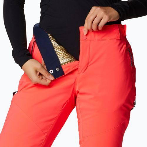 Dámske lyžiarske nohavice Columbia Backslope II Insulated orange 1985371