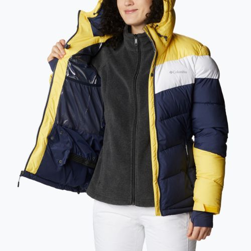 Dámska lyžiarska bunda Columbia Abbott Peak Insulated navy blue and yellow 1909971