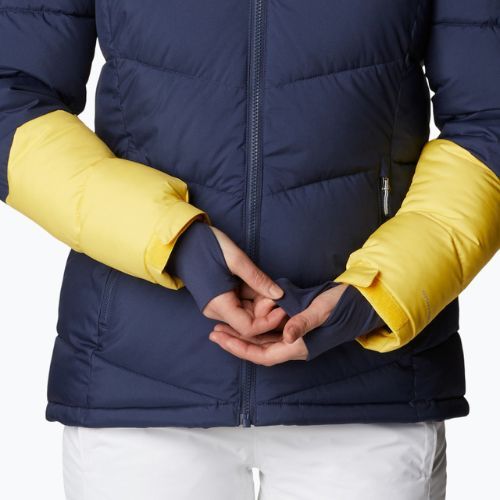 Dámska lyžiarska bunda Columbia Abbott Peak Insulated navy blue and yellow 1909971