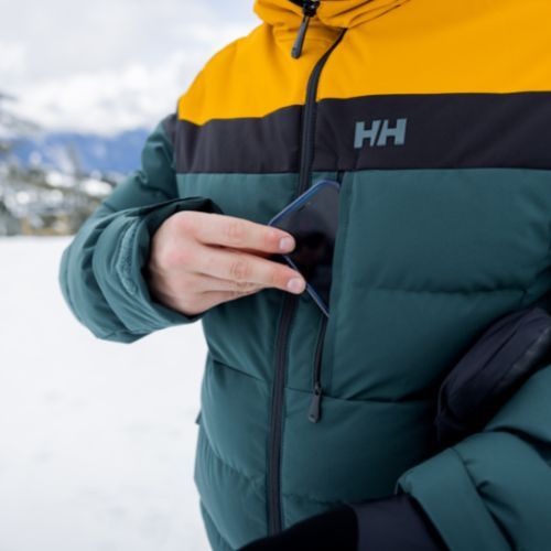 Helly Hansen pánska lyžiarska bunda Bossanova Puffy zeleno-žltá 65781_495