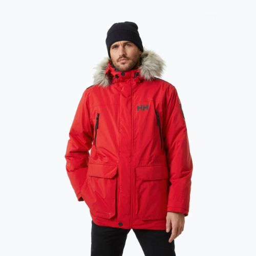 Helly Hansen pánska bunda do dažďa Reine Parka červená 53630_162