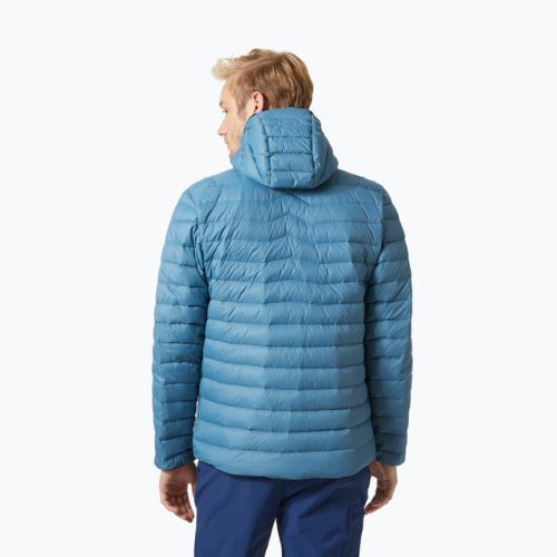 Pánska páperová bunda Helly Hansen Verglas s kapucňou 625 blue 63005