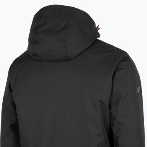 Pánska lyžiarska bunda 4F čierna H4Z22-KUMN003