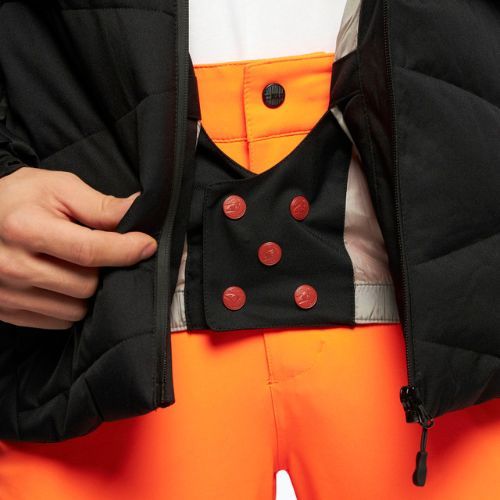 Pánska lyžiarska bunda 4F čierna H4Z22-KUMN007