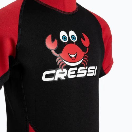 Cressi Smoby Shorty 2 mm detská plavecká pena čierna a červená XDG008201