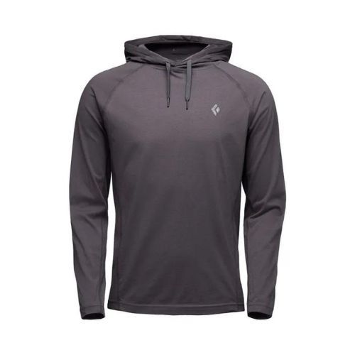 Pánska trekingová mikina Black Diamond Crag Hoody sivá AP7520000003LRG1