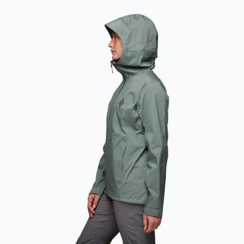 Dámska bunda do dažďa Black Diamond Stormline Stretch Green APM6973053LRG1