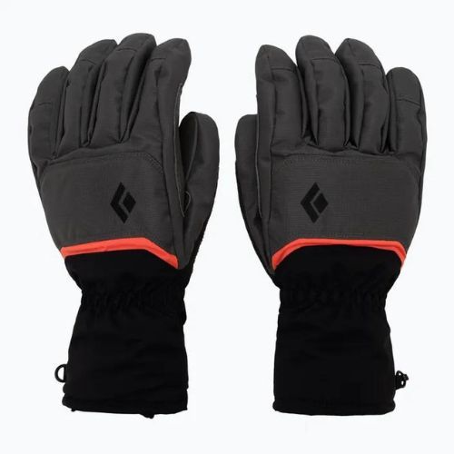 Lyžiarske rukavice Black Diamond Mission black/grey BD8019162011LRG1