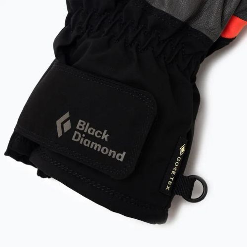 Lyžiarske rukavice Black Diamond Mission black/grey BD8019162011LRG1