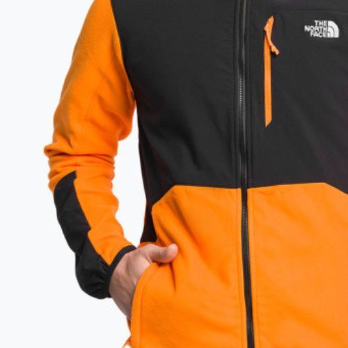 Pánska fleecová mikina The North Face Glacier Pro black and orange NF0A5IHS7Q61