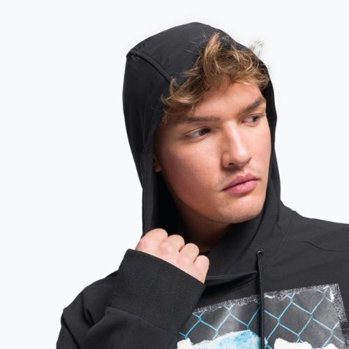 Pánska trekingová mikina The North Face Printed Tekno Hoodie black NF0A7ZUHKY41