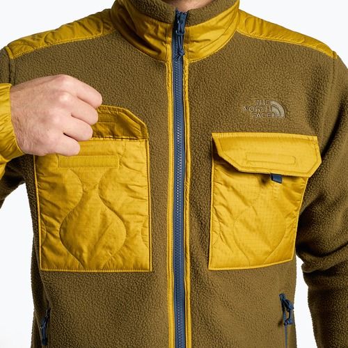 Pánska trekingová mikina The North Face Royal Arch FZ hnedo-žltá NFA7UJBCN1
