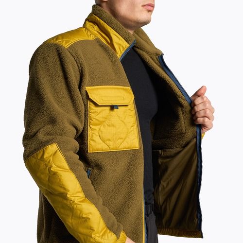 Pánska trekingová mikina The North Face Royal Arch FZ hnedo-žltá NFA7UJBCN1
