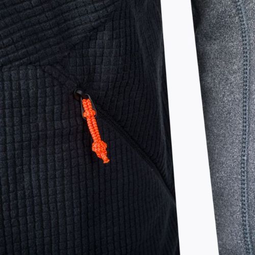 Pánska fleecová mikina Salewa Puez Hybrid PL FZ black 00-0000027388