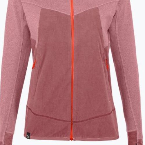 Salewa dámska fleecová mikina Puez Hybrid PL FZ Hoody ružová 00-0000027389