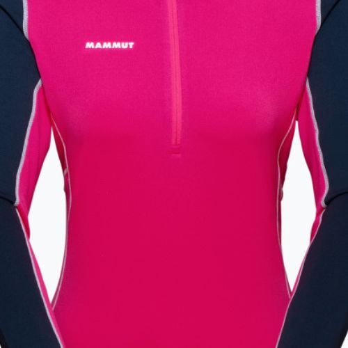 Dámska trekingová mikina MMMUT Aenergy ML Half Zip Pull pink and navy blue