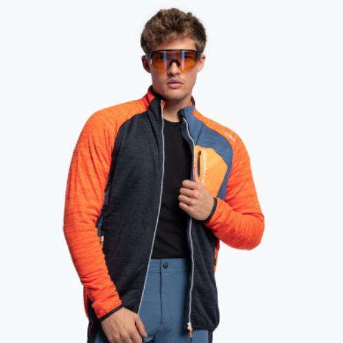 Pánska bunda CMP 32G2857 oranžová a tmavomodrá 32G2857/N950