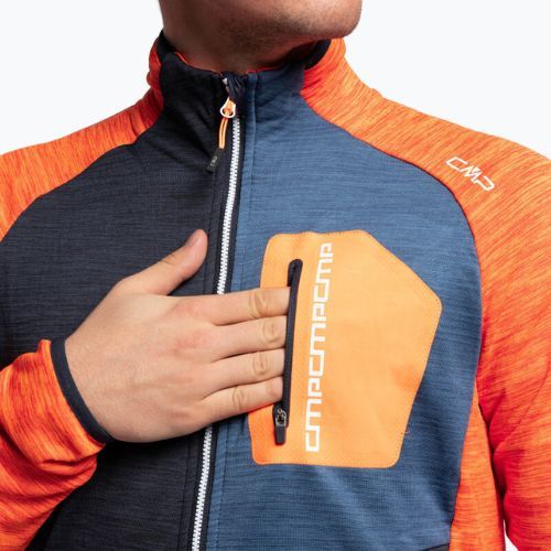 Pánska bunda CMP 32G2857 oranžová a tmavomodrá 32G2857/N950