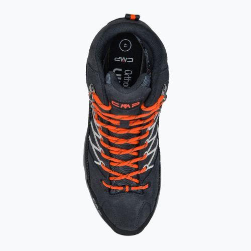 Pánske trekové topánky CMP Rigel Mid grey-orange 3Q12947