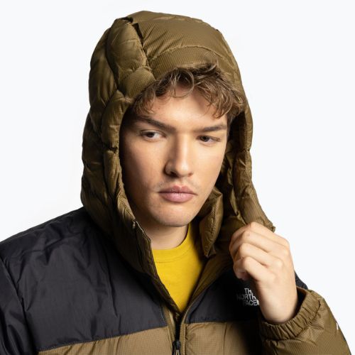 Pánska páperová bunda The North Face Diablo Down Hoodie hnedá NFA4M9L