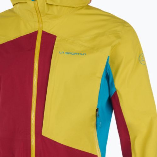 Pánska membránová bunda do dažďa La Sportiva Crizzle EVO Shell červená/žltá L75320723