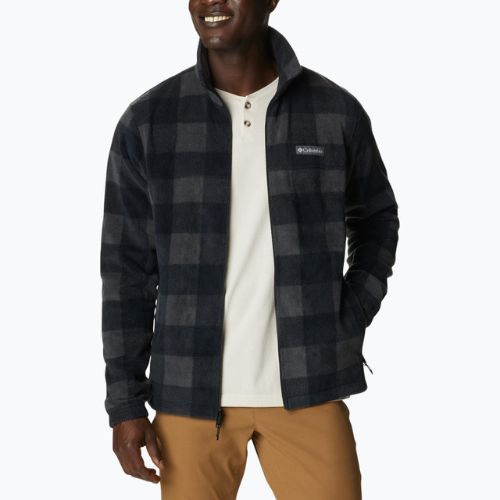 Columbia Steens Mountain Printed pánska fleecová mikina čierna 1478231