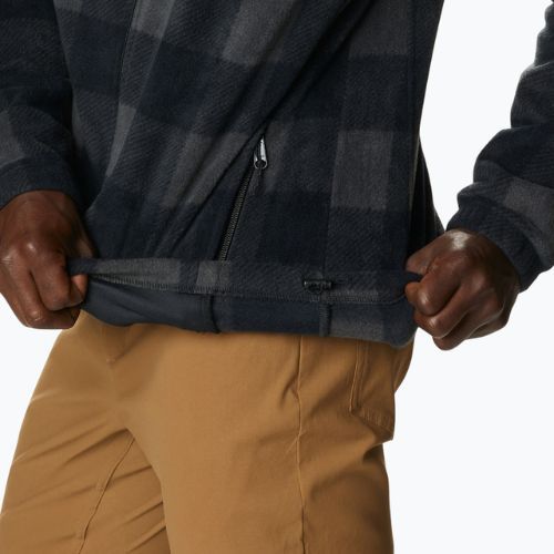 Columbia Steens Mountain Printed pánska fleecová mikina čierna 1478231