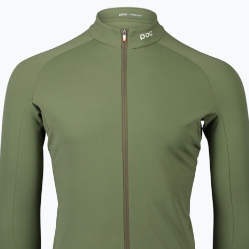 Pánske cyklistické oblečenie s dlhým rukávom POC Ambient Thermal Jersey epidote green