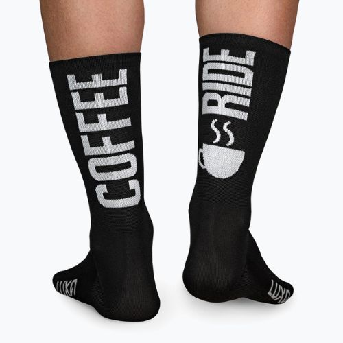 LUXA Coffee Ride cyklistické ponožky čierne LAM21SCRBS1