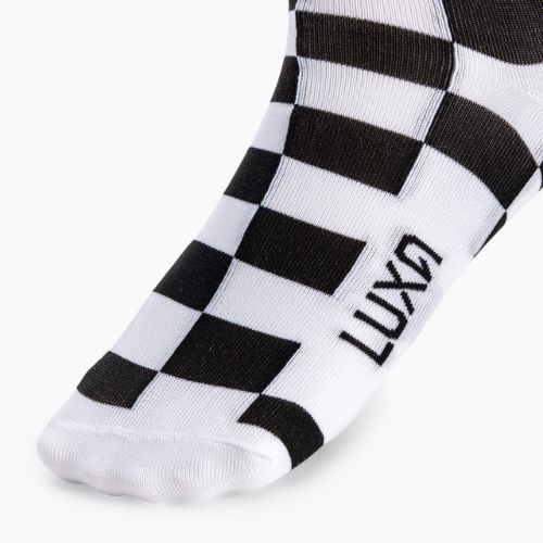 Cyklistické ponožky LUXA Squares black and white LUHE21SSQS