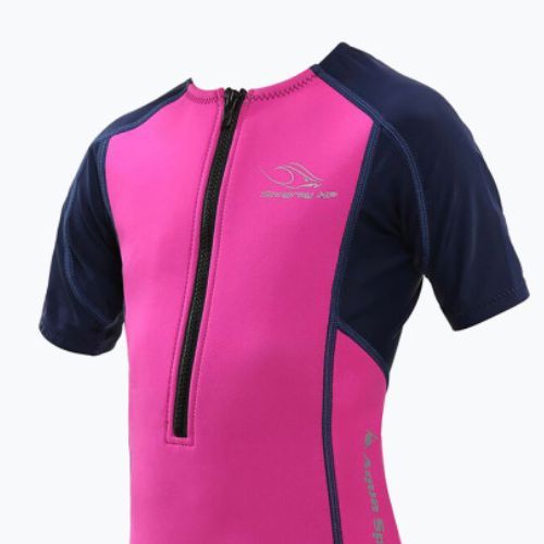 Aquasphere Stingray HP2 SS detský neoprénový neoprénový oblek ružovej a tmavomodrej farby SJ43502046