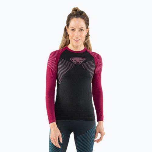 DYNAFIT Speed Dryarn LS dámske termo tričko čierno-červené 08-0000071057