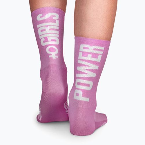 Dámske cyklistické ponožky LUXA Girls Power pink LAM21SGPL1S