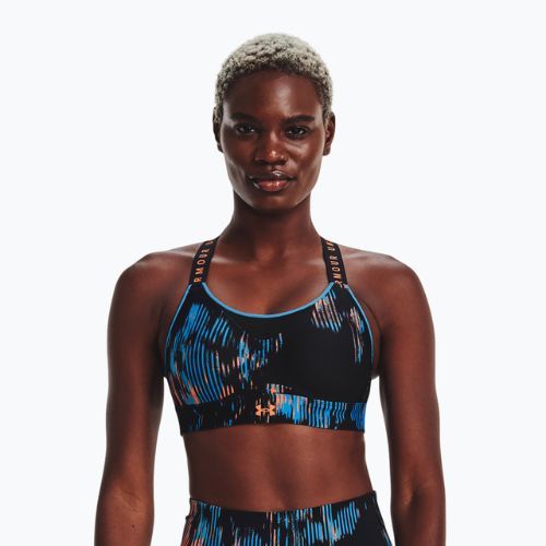 Under Armour Infinity High Print fitness podprsenka čierna 1369026