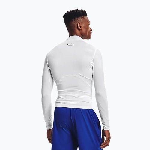Under Armour pánske tričko s dlhým rukávom Ua Hg Armour Comp Mock white 1369606-100