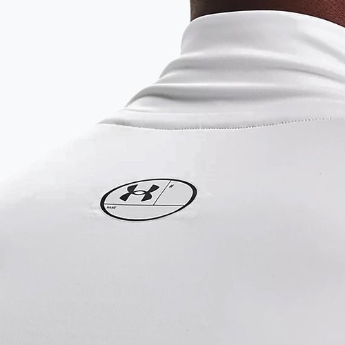 Under Armour pánske tričko s dlhým rukávom Ua Hg Armour Comp Mock white 1369606-100