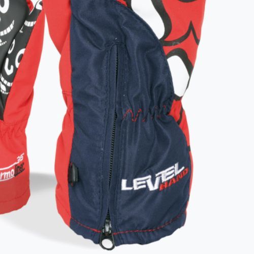 Detské lyžiarske rukavice Level Lucky Mitt červené 4146JM.20