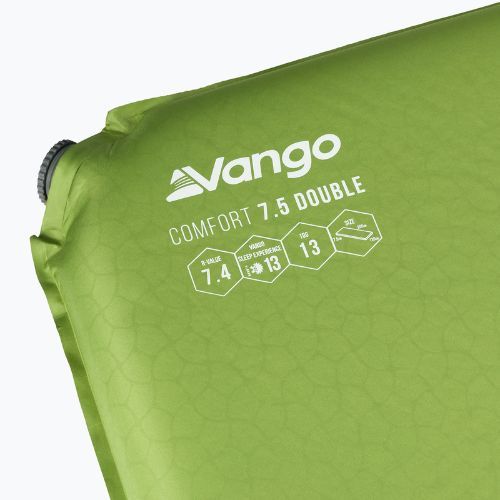 Samonafukovacia karimatka Vango Comfort Double 7,5 cm zelená SMQCOMFORH09A05