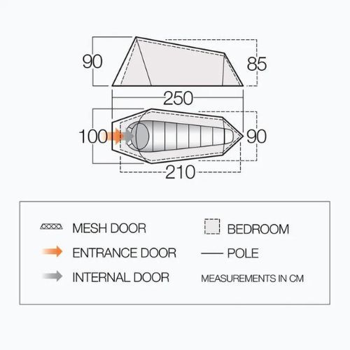 Vango Soul 100 green TERSOUL T15077 Trekingový stan pre 1 osobu