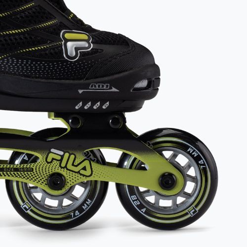 Detské kolieskové korčule FILA Wizy Alu black/lime