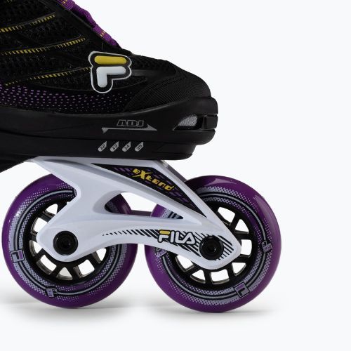 Detské kolieskové korčule FILA Wizy G black/yellow magenta